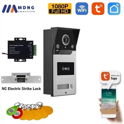Interfono WIFI Tuya Smart Video Citofono Campanello Telecamera esterna Telefono porta senza fili Sistema citofonico POE per appartamento domestico