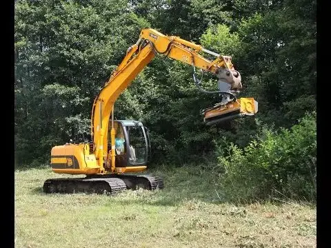 Baggeraufsatz ATV Dreschlegelmäher Hydraulischer Rasenmäher
