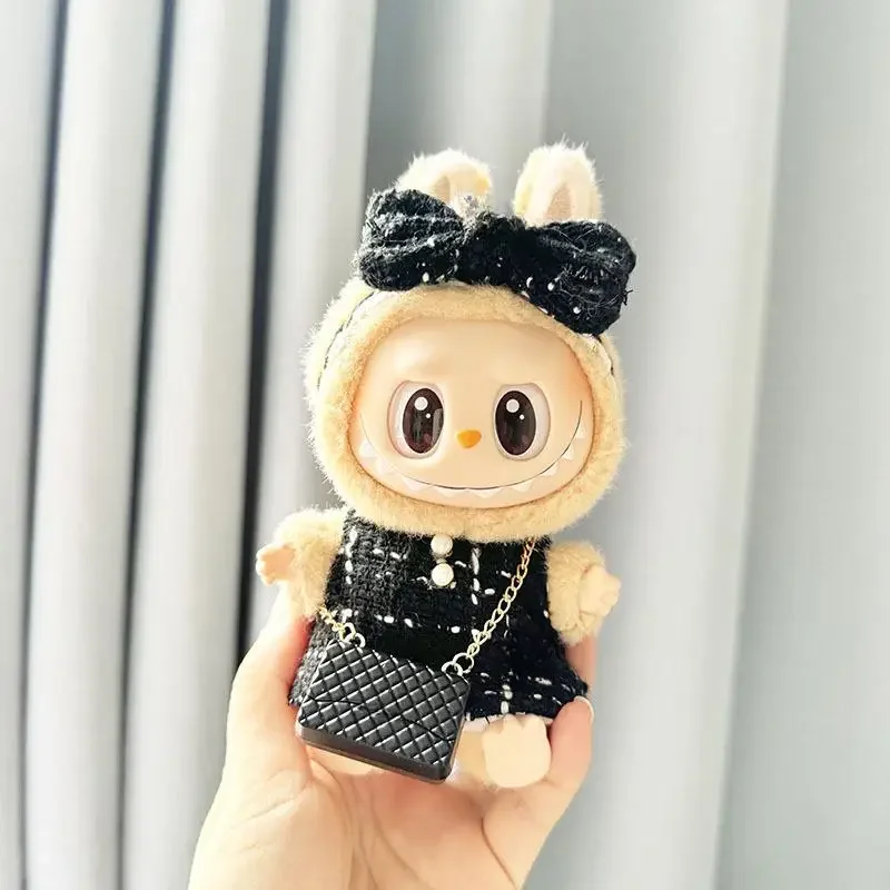 17 cm Mini Plüsch Puppe Kleidung Outfit Zubehör Für Korea Kpop Exo Labubu Idol anzug Kleidung Geschenk