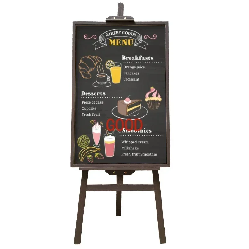 

Promotional poster display board blackboard bracket type