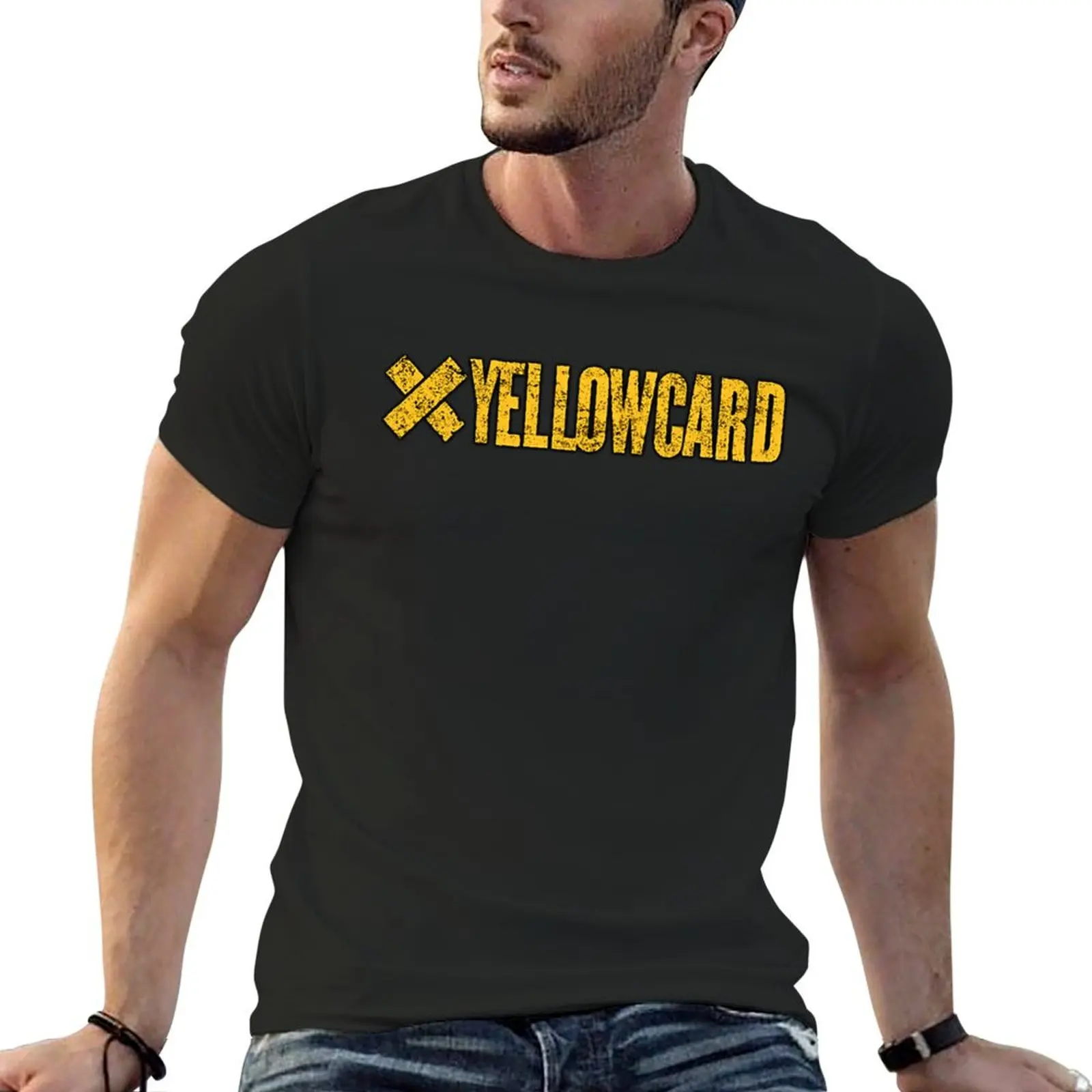 Yellowcard T-Shirt korean fashion for a boy baggy shirts graphic tee shirt mens designer t shirt