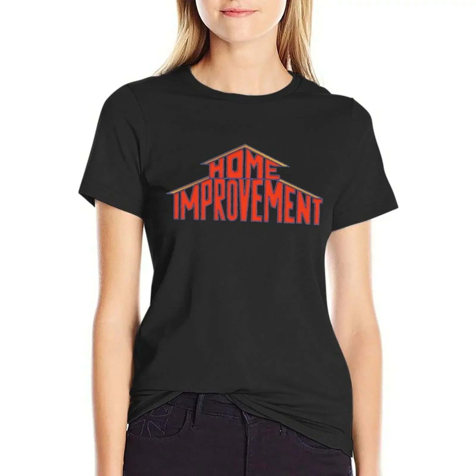 

Home Improvement Logo 90s T-Shirt plus sizes Short sleeve tee quick drying workout shirts for Women loose fit