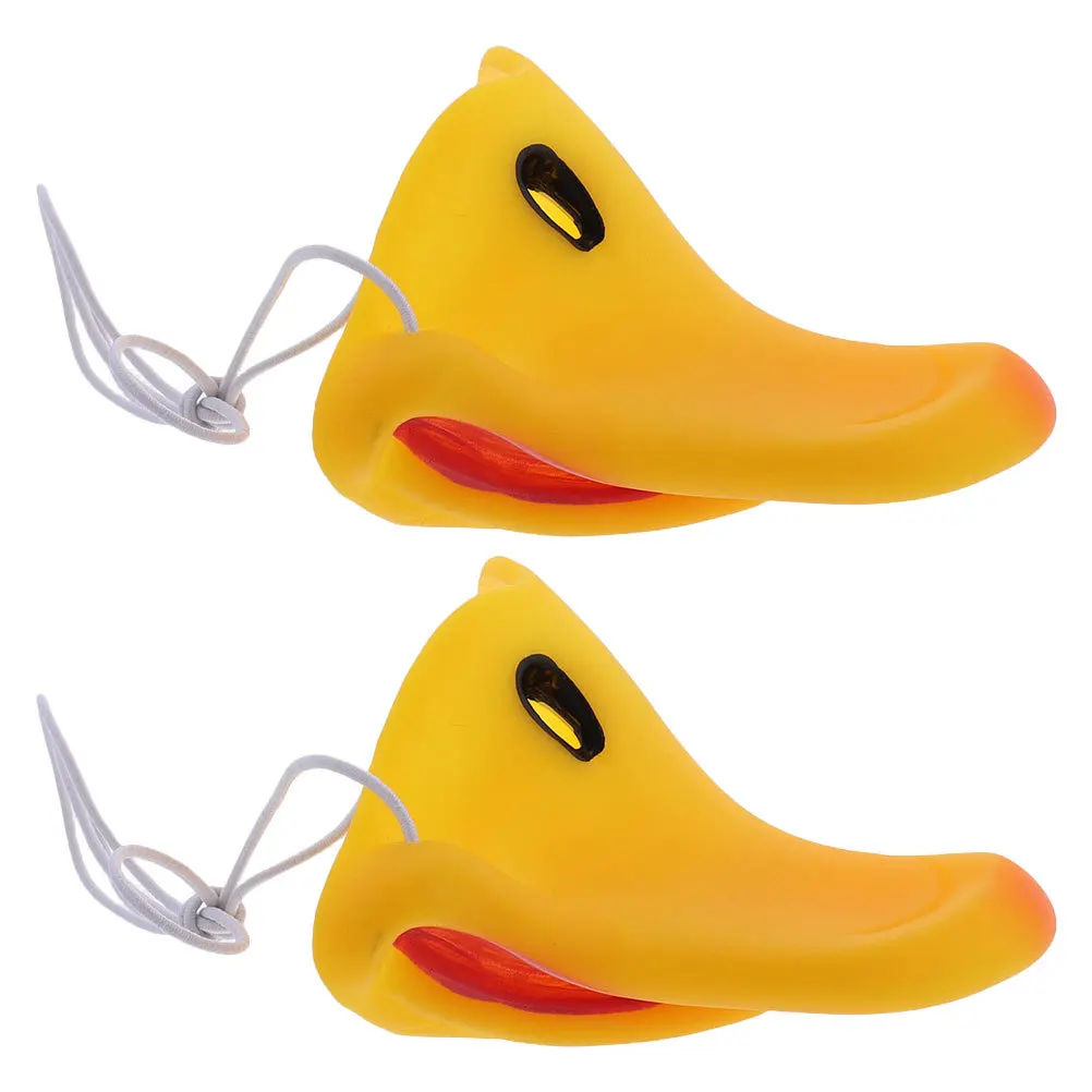

2 pcs Latex Duck Bill Nose Mask Yellow Funny Animal Nose For Halloween Party Cosplay Costume Accessory Duck Beak Prop Novelty