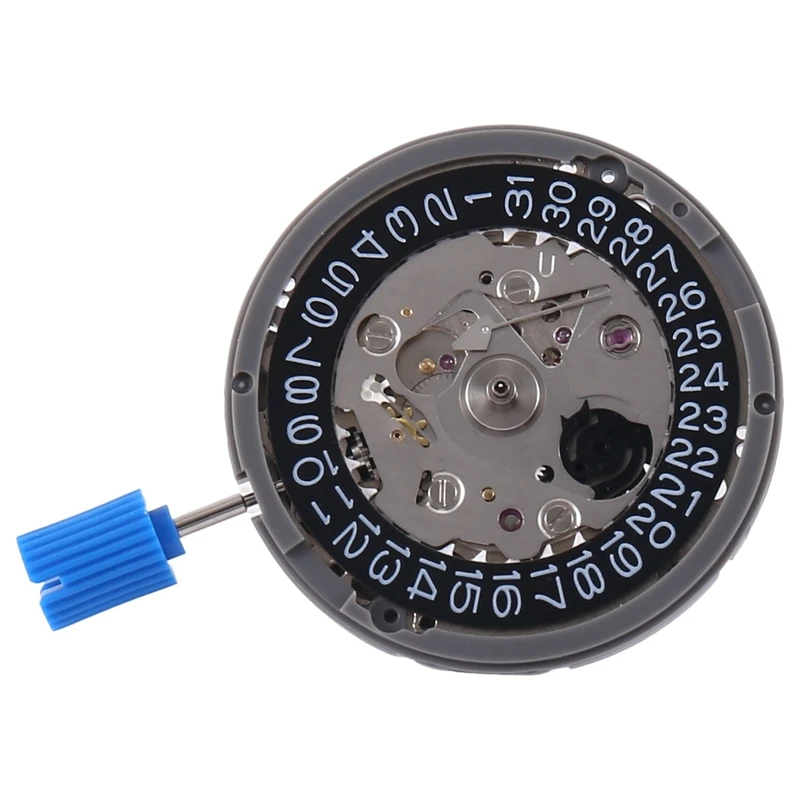 NH35A Mechanical High Accuracy Date At 3 Datewheel 24 Jewels Automatic Self-Winding Black