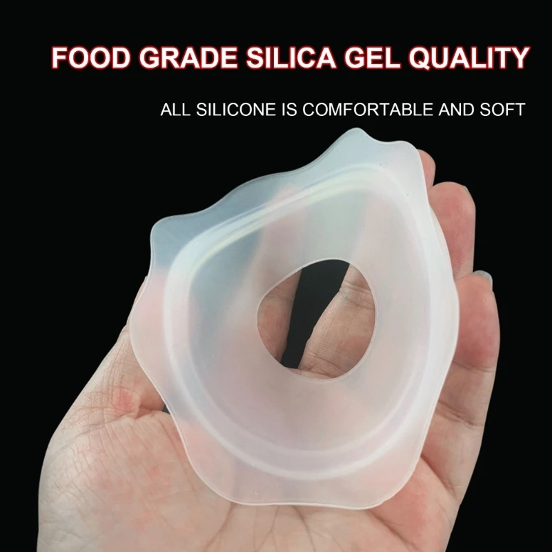 Aggiornamenti Cuscini flangiati per tiralatte in silicone 102MM Comodo cuscinetto per massaggio Supporto per l'allattamento