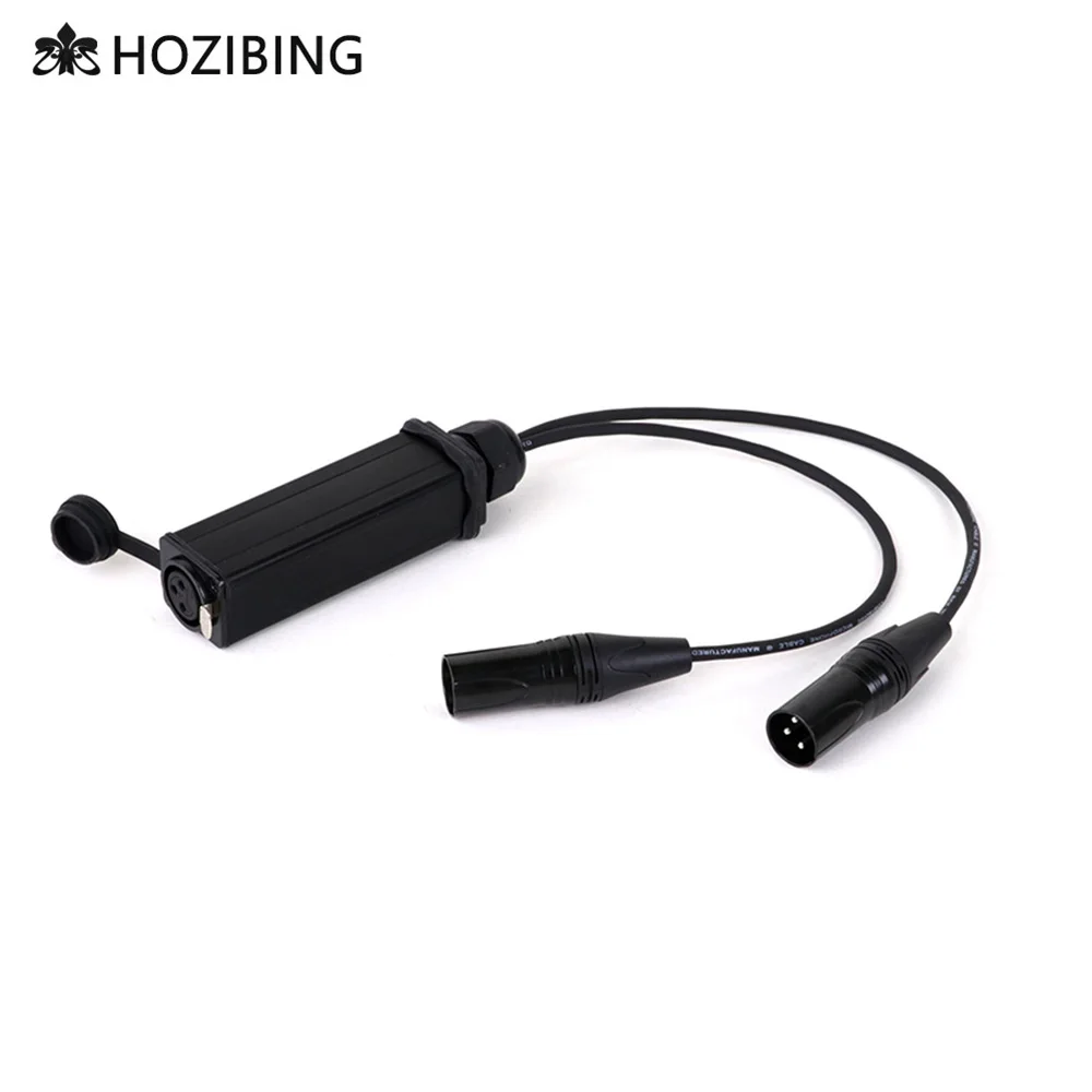 

3Pin XLR Panel Socket Coupler to Dual 2 Male Jack Y Splitter DJ Audio Cable Adaptor Extension for DVD Player Microphone