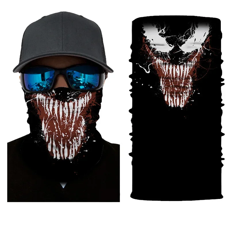 New 2024 Skull Half Face Series Autumn and Winter Mask Children's Protective Head Scarf Warm Sports Riding Elastic