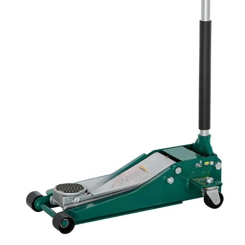 Horizontal hydraulic jack, for cars, portable tire changing tool
