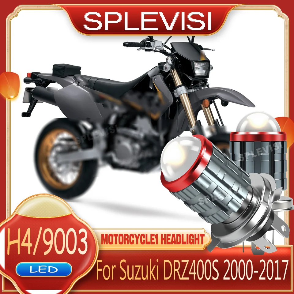

yellow white Long Service Life h4 LED Motorcycle Headlight For Suzuki DRZ400S 2000 2001 2002 2003 2004 2005 2006 2007 2008-2017