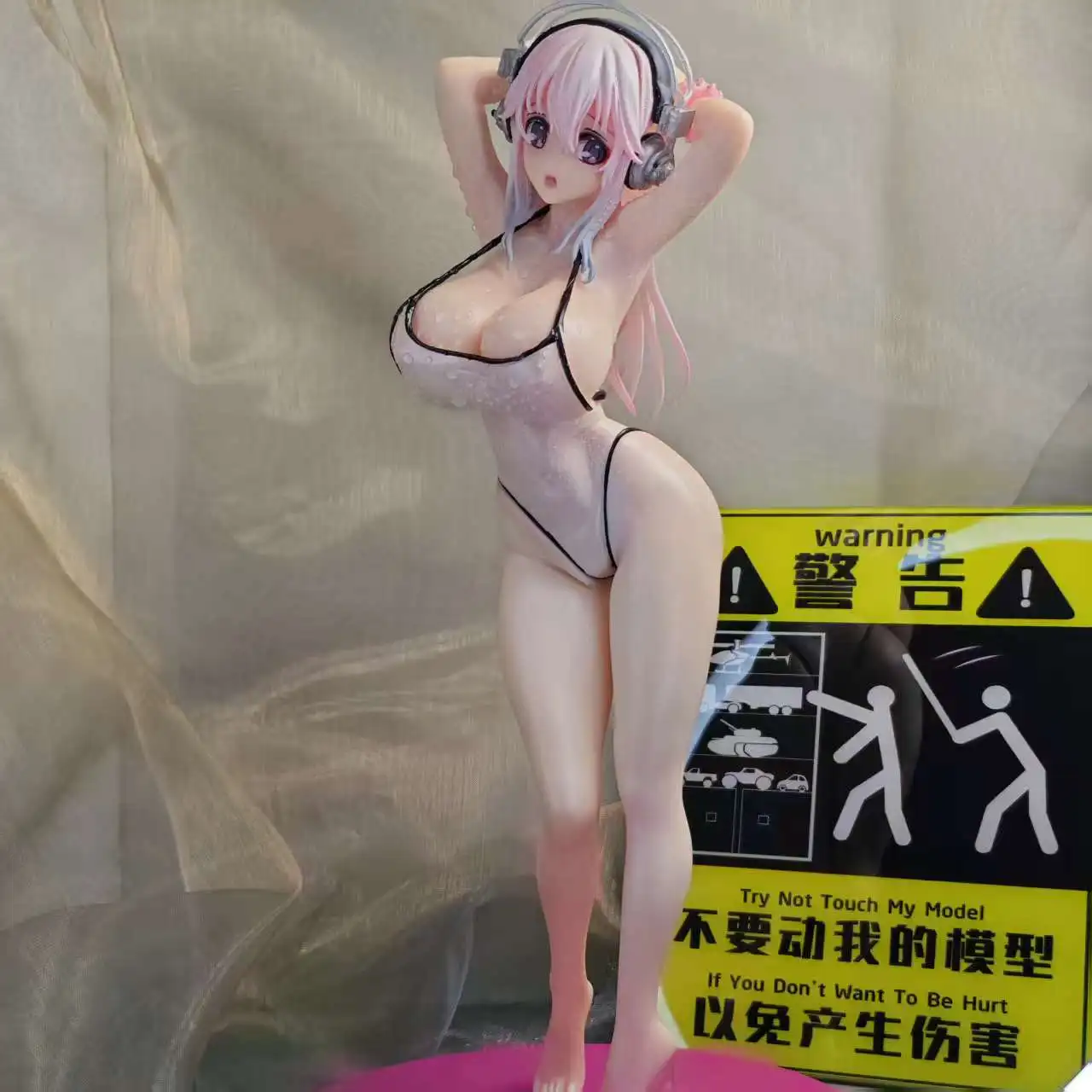 ฟิกเกอร์อนิเมะ Sonizi ชุดว่ายน้ำสาวสวย งานแฮนด์เมด ของสะสม โมเดลตกแต่ง พร้อมอุปกรณ์เสริมสำหรับแฟนคลับ