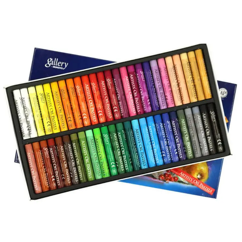 48 Colors Washable Crayons for Toddlers Safe Oil Pastels Easy to Hold Large Crayons for Kids Babies Child Artist Gifts