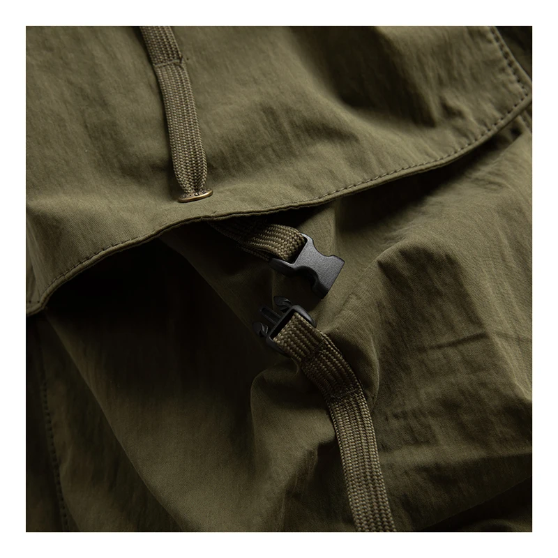 ملابس جبلية خارجية وظيفية للرياح للرجال متعددة الجيوب واسعة الساق سراويل غير رسمية فضفاضة