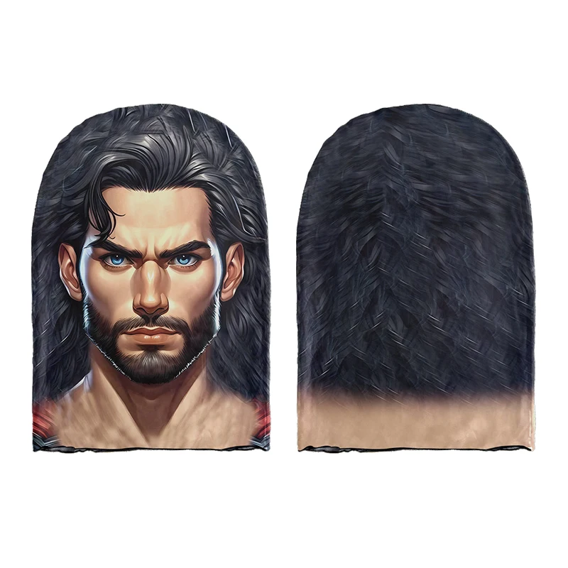 لعب الأدوار ثلاثية الأبعاد أغطية الرأس واقعية الوجه تمتد شبكة الجدة قناع كرنفال الدعائم الطرف للجنسين تنفس بالاكلافا #4