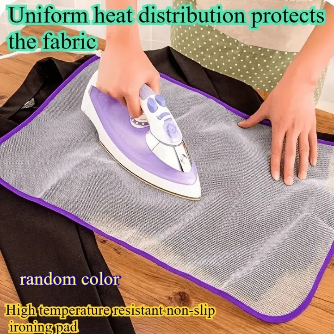 1Pc Anti Burn Ironing Mesh Press Cloth Even Heat Insulation Pad Non Stick Garment Protector Portable Iron Protective Mat