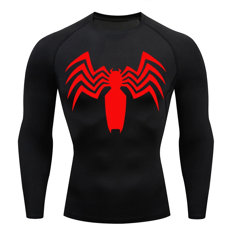 New Mens Sport Compression Shirt Gym Tight Sweatshirt Running Top Fitness Bodybuilding Clothes Jogging MMA Rashguard T-shirt