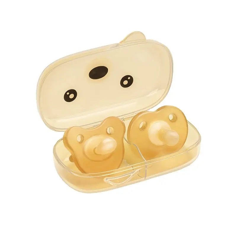 

Newborn Baby Non-toxic Silicone Pacifier 100% No BPA Baby's Soothing Nipple Kids Teeth Grinding Tool For 1-3 Years Old Child