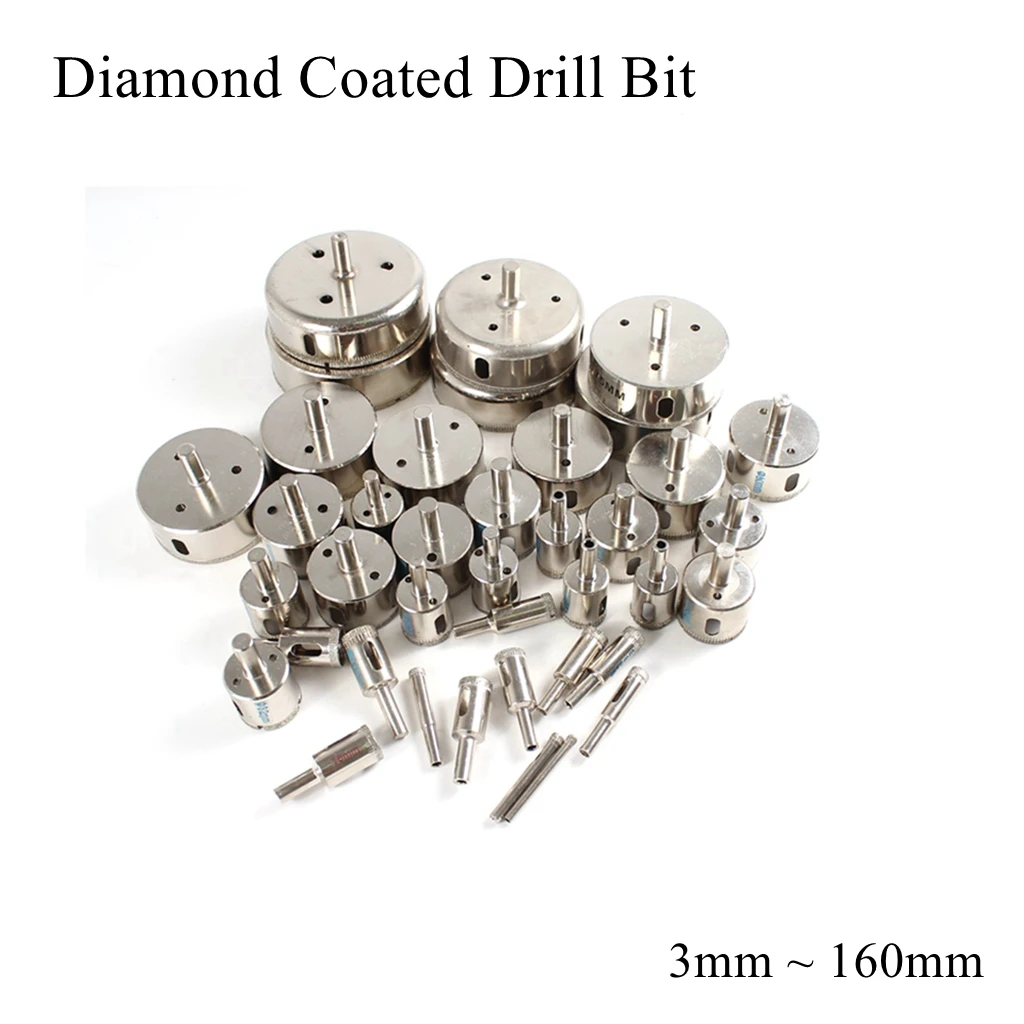 

3mm 4mm 5mm 6mm 8mm 9mm 10mm Diamond Coated Drill Bit Set Core Hole Saw Opener Glass Tile Marble Ceramic Stone Masonry Cutter