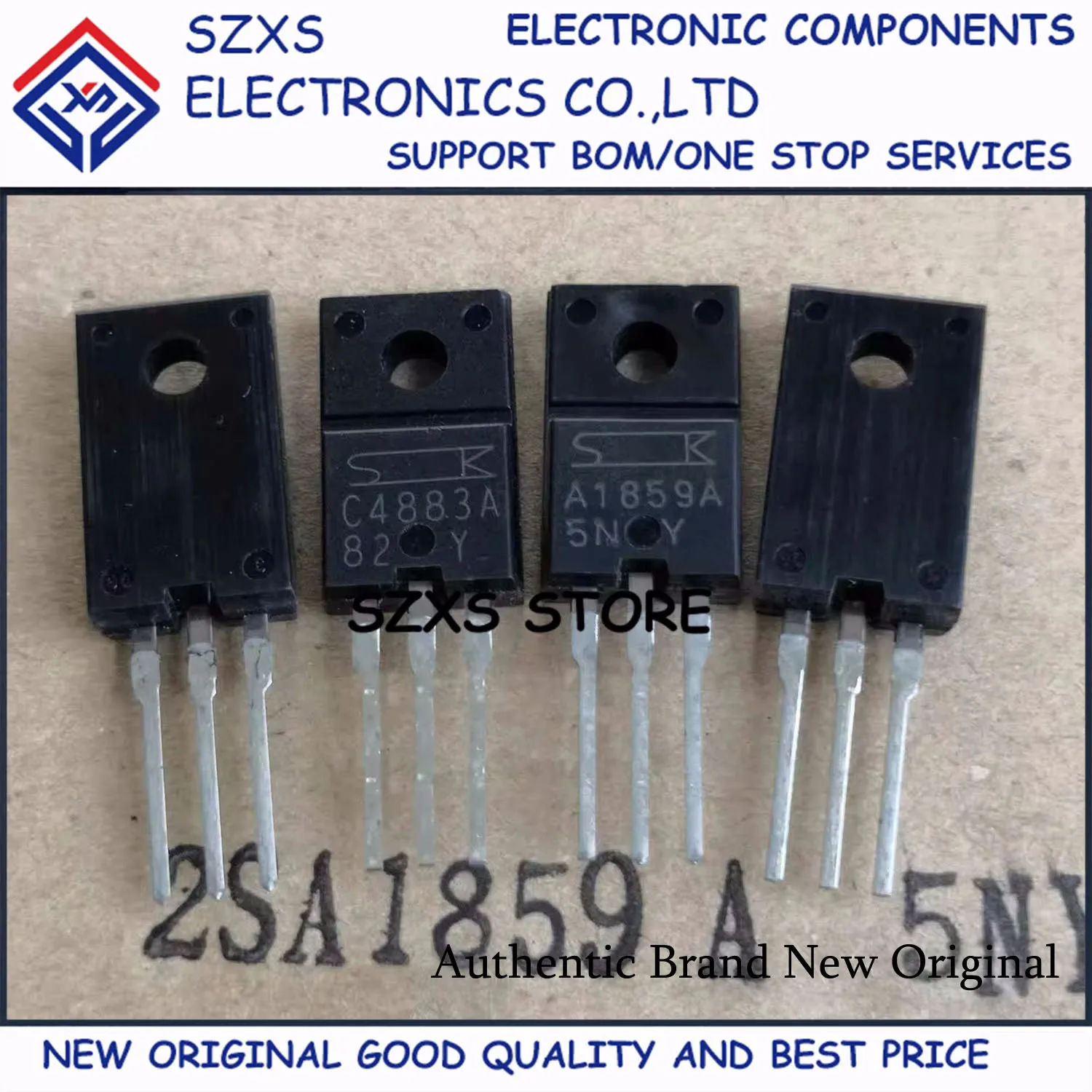 New Original 10Pairs A1859A 2SA1859A-Y + C4883A 2SC4883A-Y TO-220F Audio Amplifer Transistor In Stock Good Quality