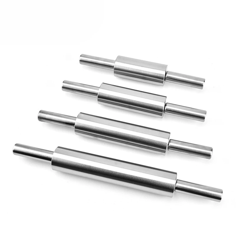 Rolling Pin Pressing Noodle Rolling Pin Stainless Steel Flour Stick Household Baking Kitchen Tools Dough Roller Rolo De Macarrão