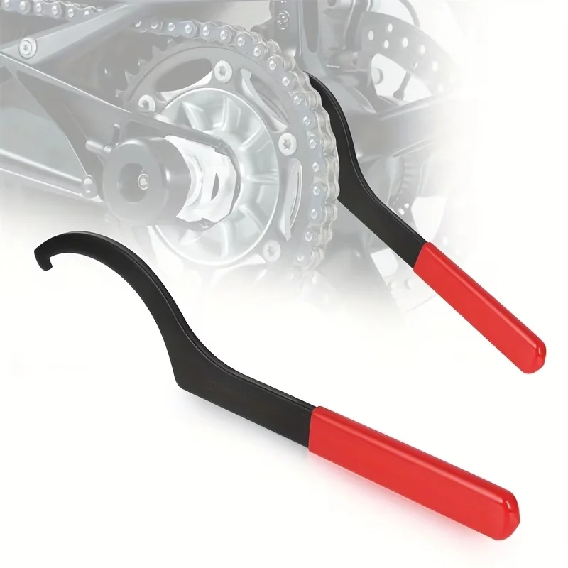 Hakenschlüssel-Werkzeugset C-förmiger Schraubenschlüssel Rutschfester Halbmond-Schlüssel Motorrad- und Auto-Reparatur Stoßdämpfer-Einstellschlüssel Handwerkzeug – Detail 3