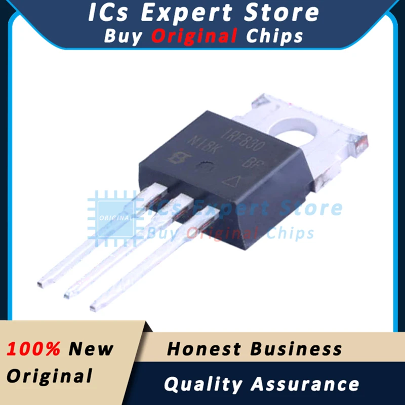 10PCS/LOT Original Transistor IRF830PBF MOSFET IRF830 IRF830PBF TO-220AB