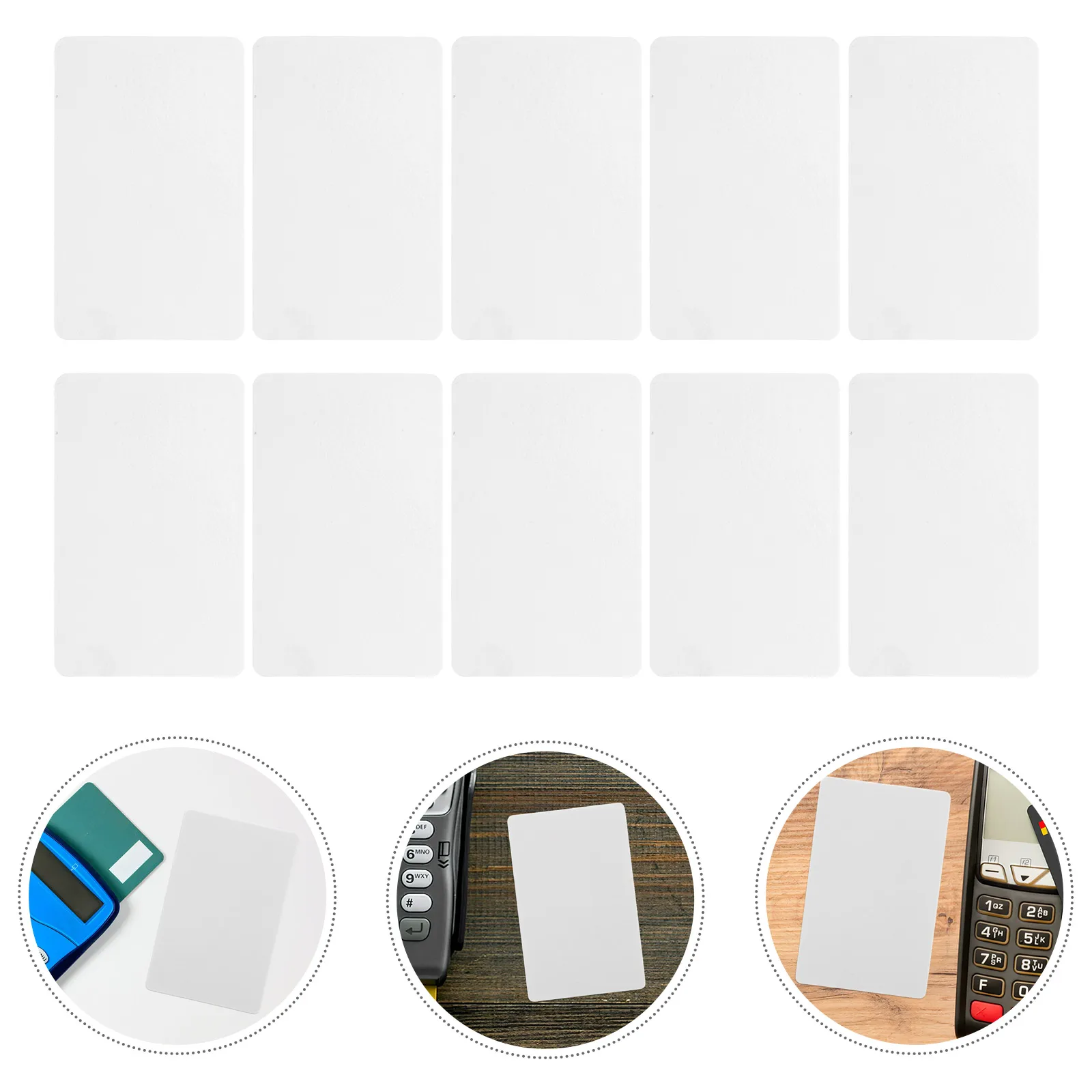 

Card Reader Cleaning Pos Terminal Machine Cleaner Universal White Credit Cards with