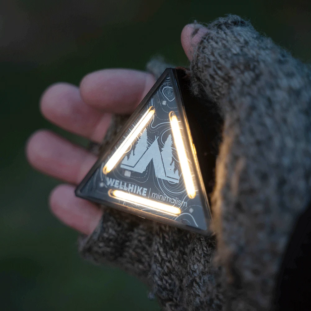 LED Night Riding Warning Light with 4 Lighting Modes Camping Backpack Light Adjustable Brightness Waterproof for Hiking Fishing