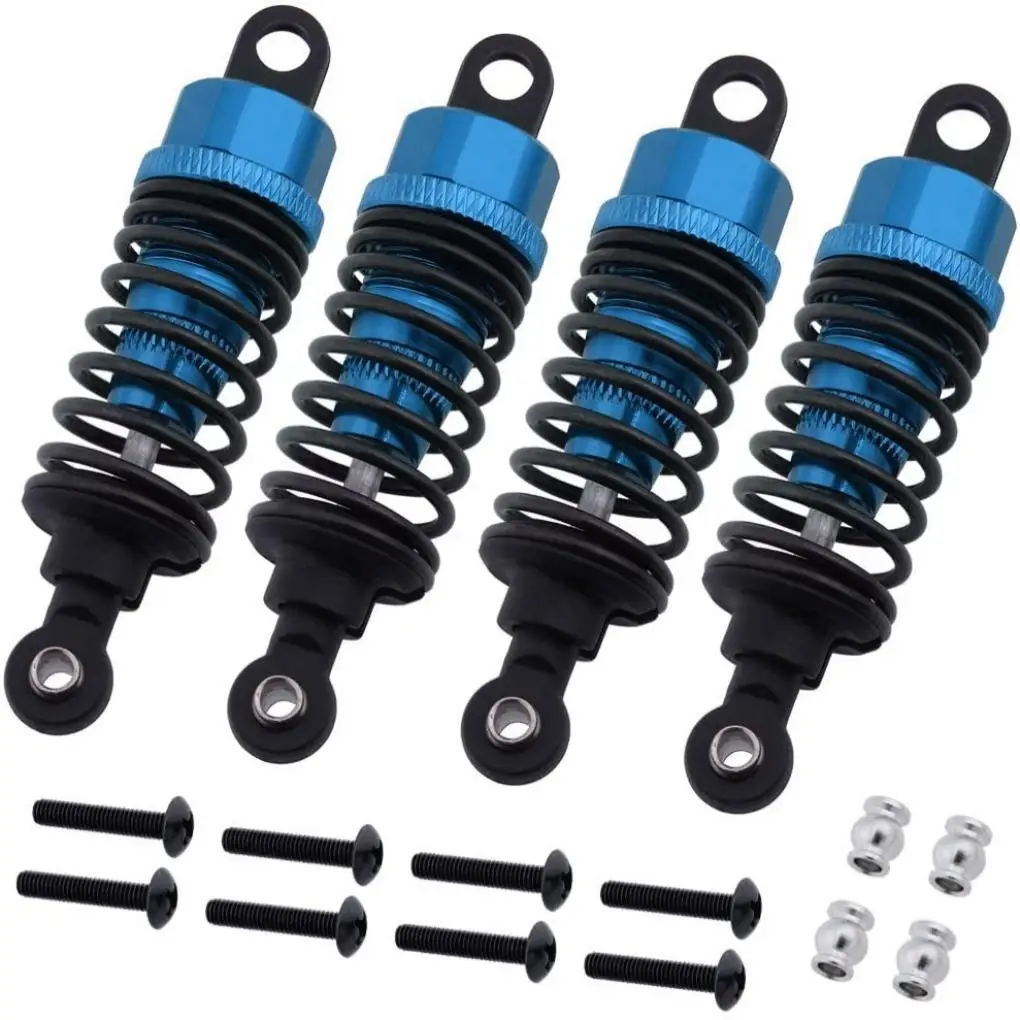 

4x Aluminum Alloy 1/10 Front Rear Shock Absorber For Volcano EPX RC Car Part RC Car Accessories Replacement Parts Blue