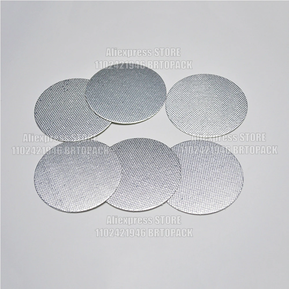 Induction Sealing Customized Size Plastic Laminated Aluminum Foil Lid Liners 300pcs for PP PET PVC PS ABS Glass Bottles