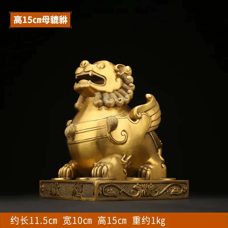 

brave troops Statues Sculptures Animals Figurines Ornaments Copper Craft Feng Shui Home Office Decoration Desktop decorations