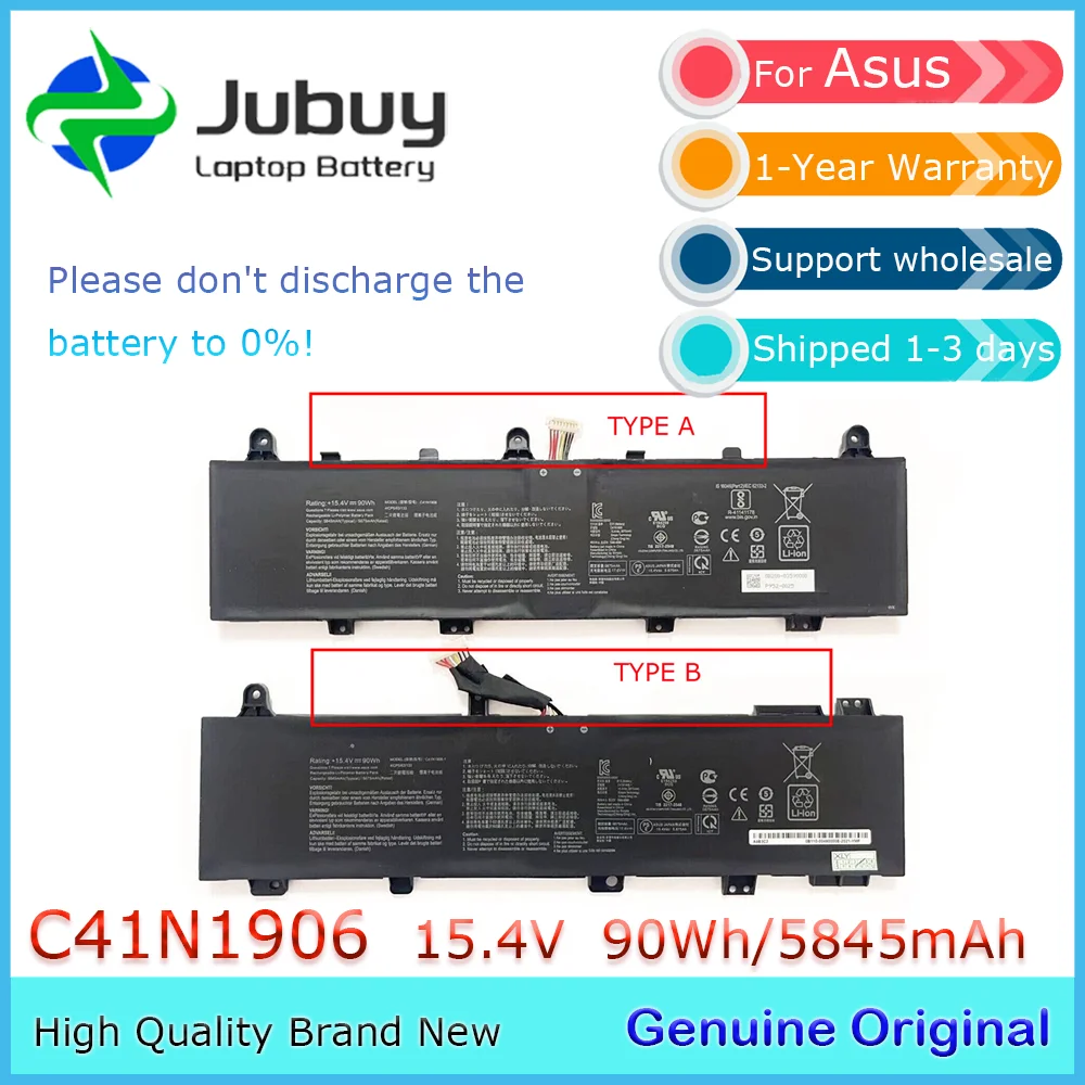 C41N1906 15.4V 90Wh Original Laptop Battery for Asus TUF Gaming FA706IU FA506 FX506 C41N1906-1