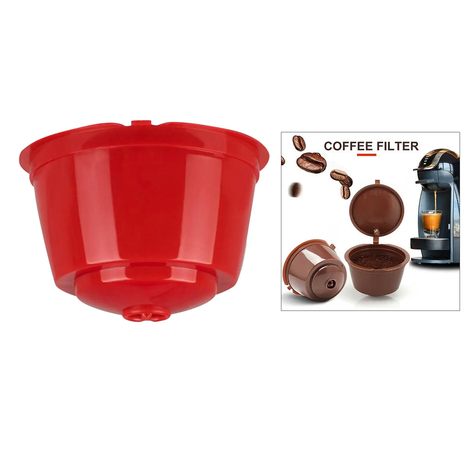 Refillable Coffee Capsule Cup Fits Dolce Gusto Nescafe Reusable Filter Pod