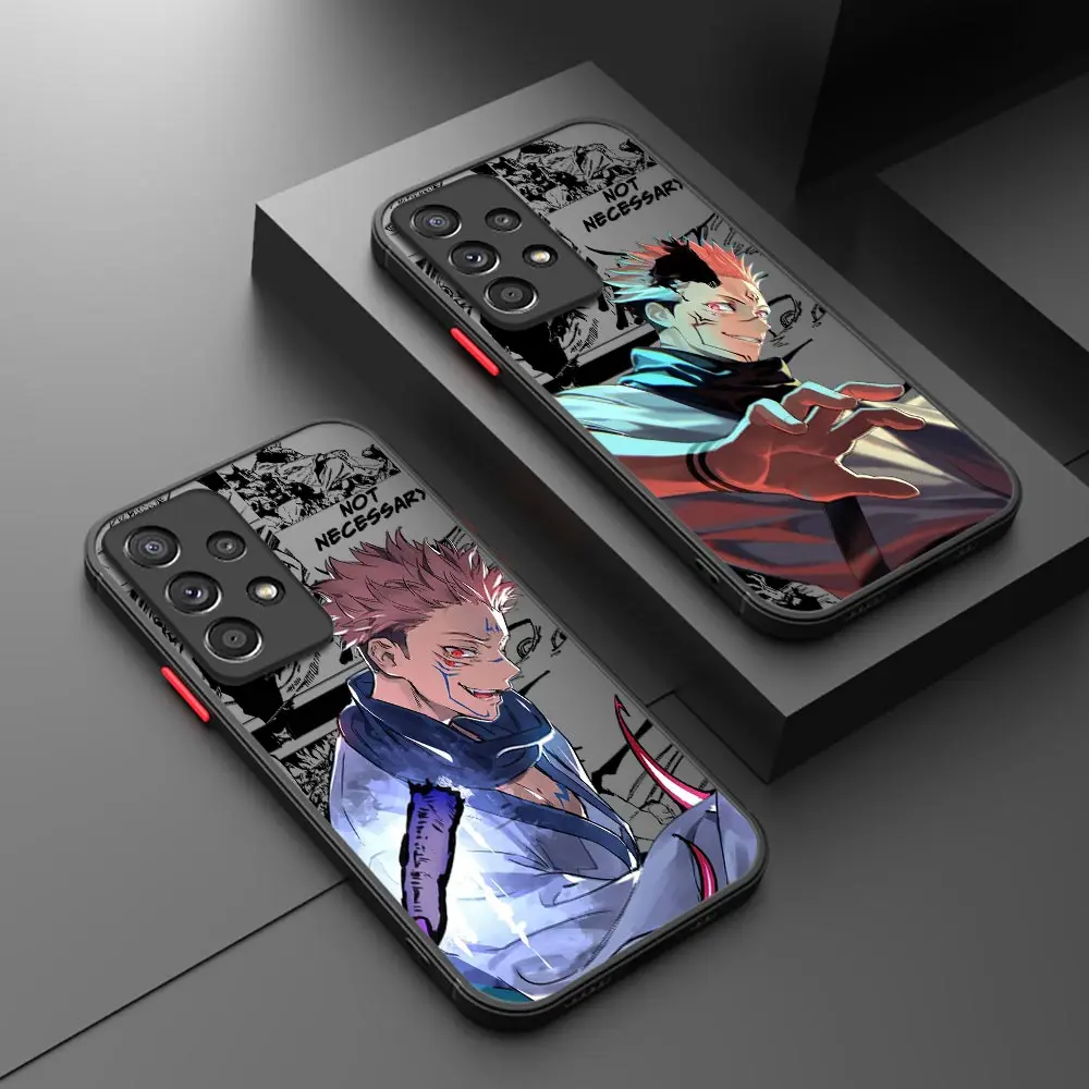 

Case For Samsung Galaxy A56 5G A55 A54 A36 A26 A53 A52 A34 A14 A06 A16 A25 A32 A33 Jujutsu Kaisen Sukuna Anime Matte Phone Cover