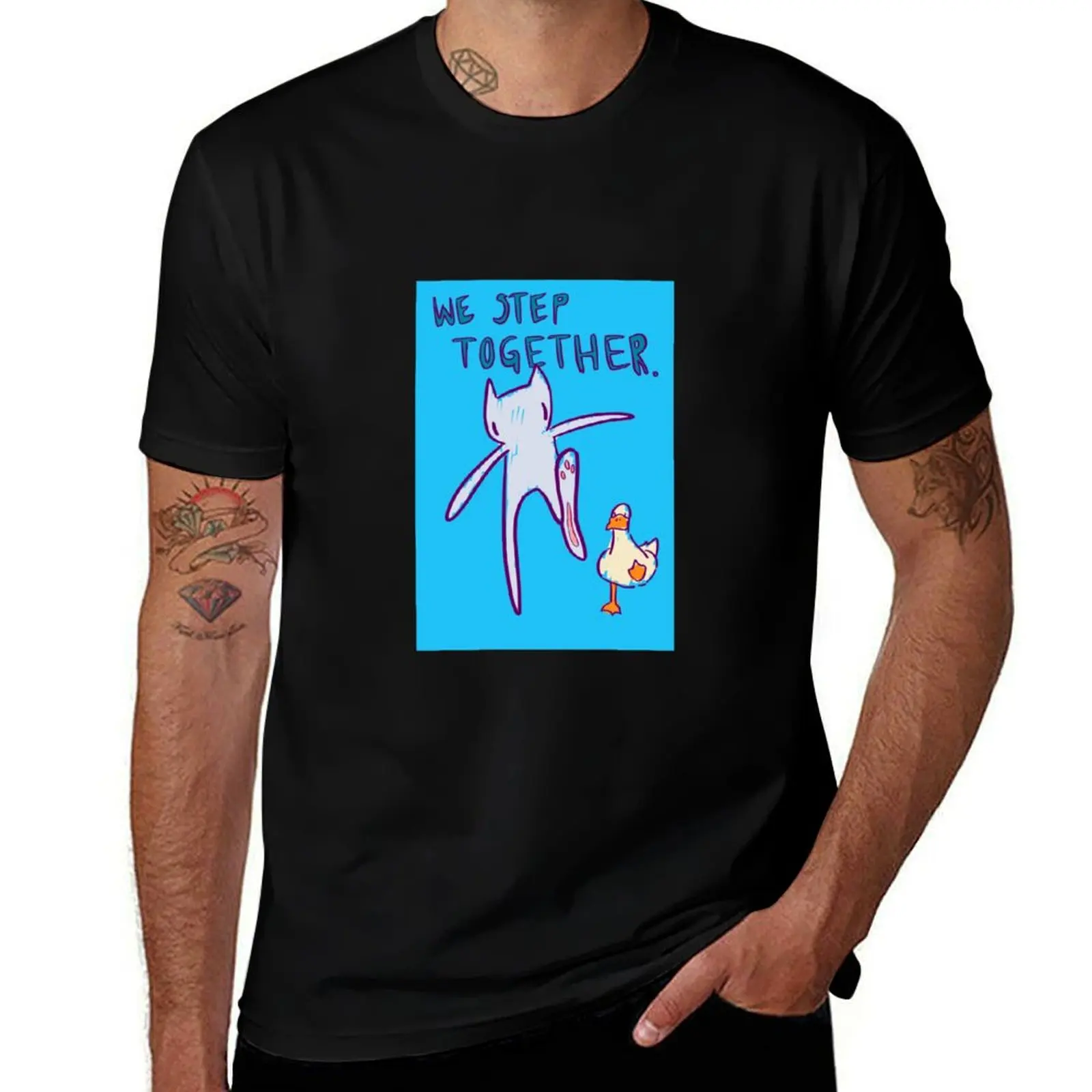 

WE STEP TOGETHER T-Shirt t shirt man cotton man t shirt cotton high quality t shirts for man pack cotton T-shirt