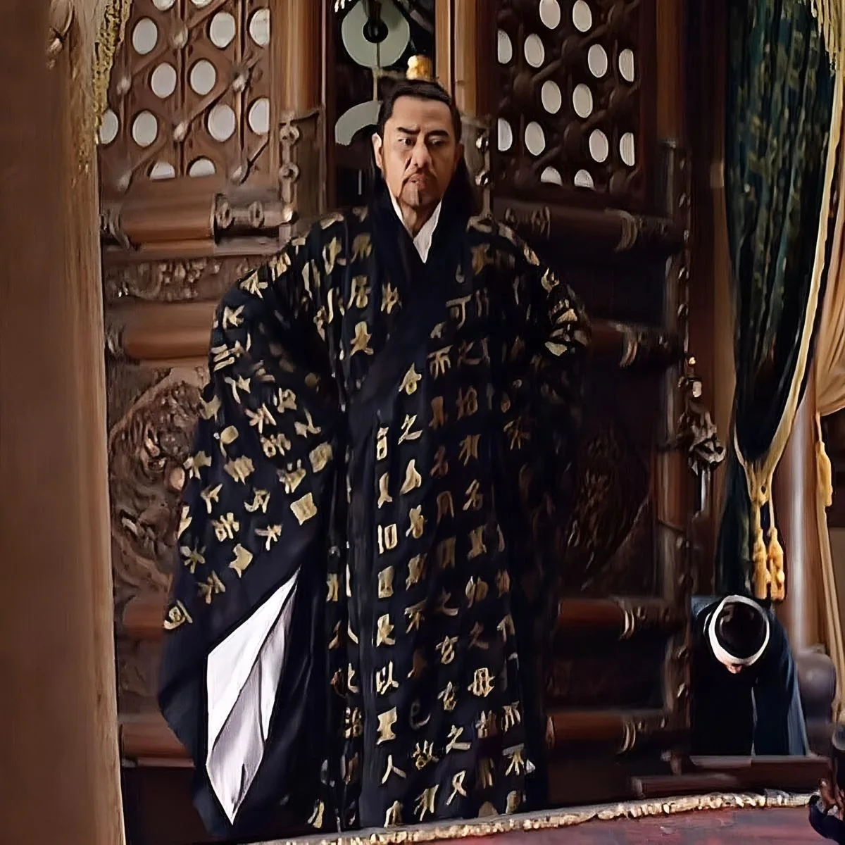 Ming Dynasty Hanfu Sleepwear, Jiajing Emperor Style Robe, Tao Te Ching Print, Chinese Ancient Costume