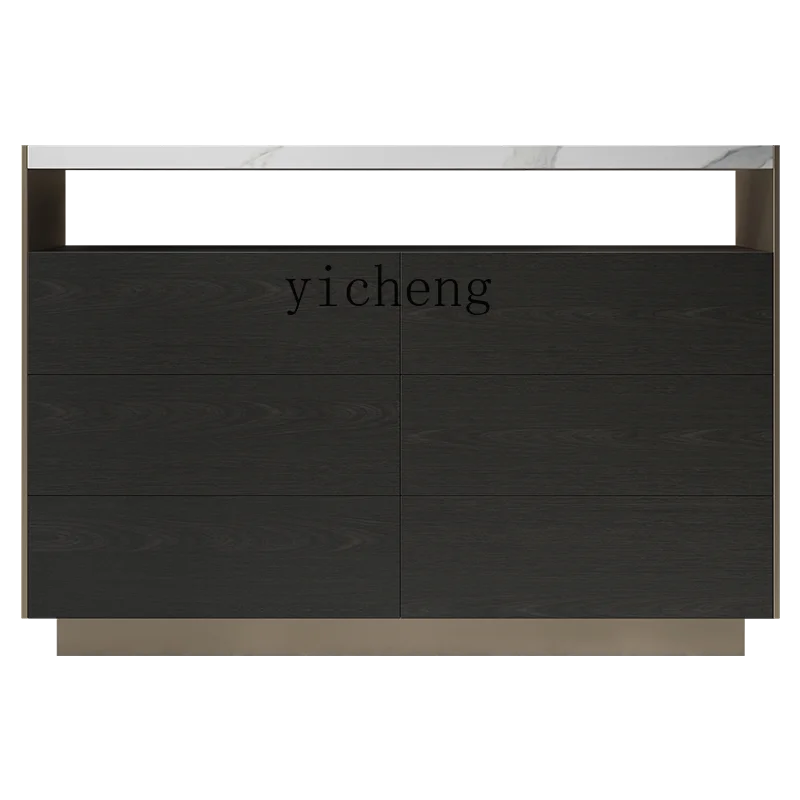 

YY Light Luxury Stone Plate Chest of Six Drawers Bedroom Locker Simple Sideboard Cabinet