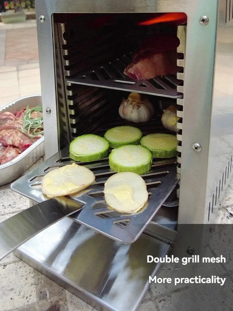 Stainless steel high temperature steak stove multifunctional gas barbecue stove