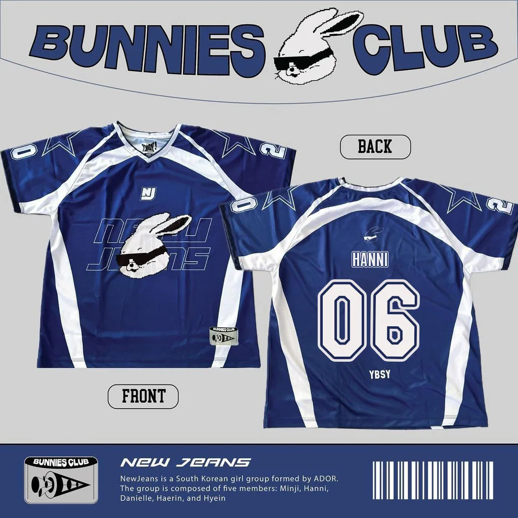 2025 صيف جديد نادي الأرنب قصيرة الأكمام تي شيرت Y2K موضة الترفيه مريحة تنوعا قميص رياضي للأطفال الكبار