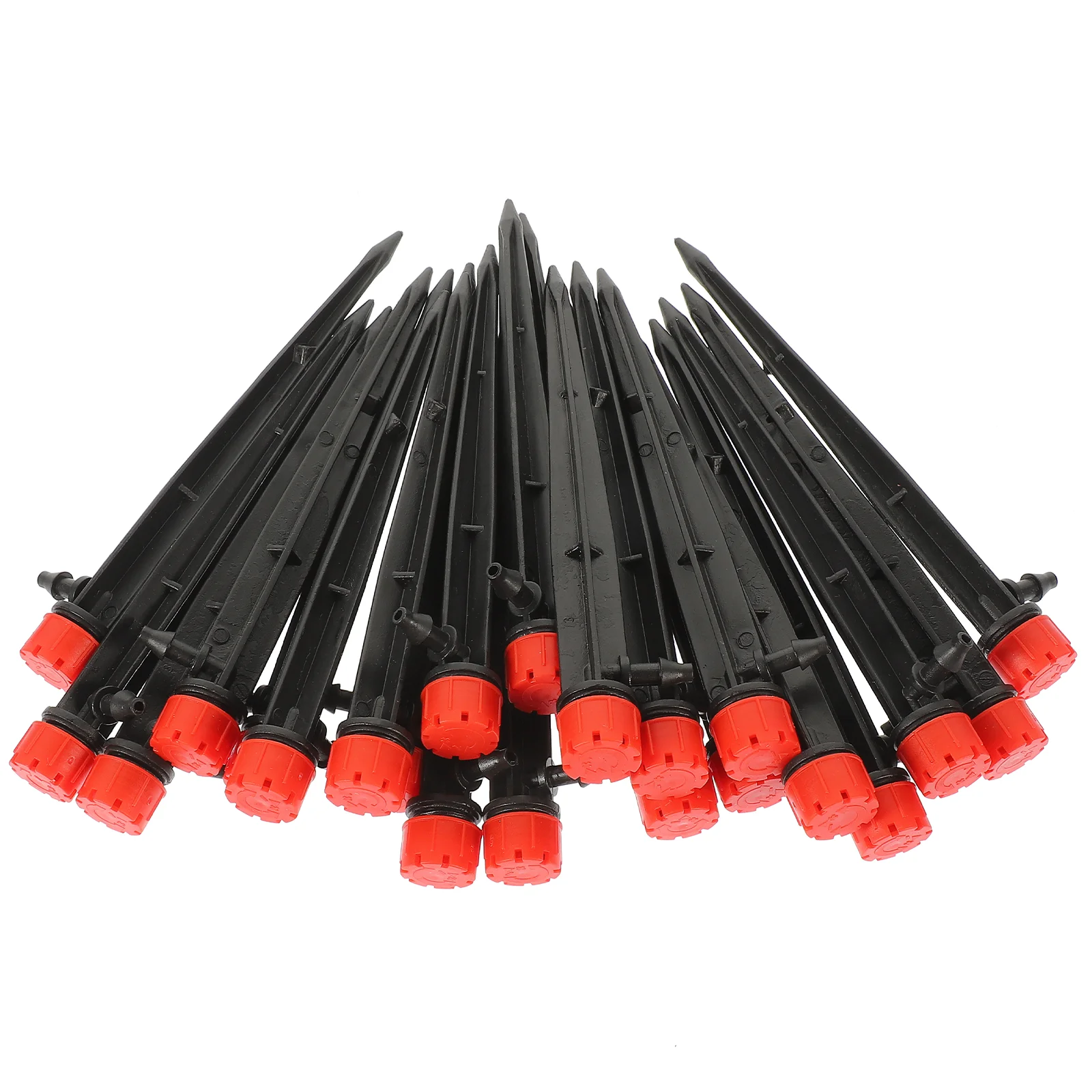 

50 Pcs Spike Misting Nozzle Capillary Plant 3x15x13cm Dripper Watering Spray Irrigation Part Inserted Black for Lawn Sprinkler