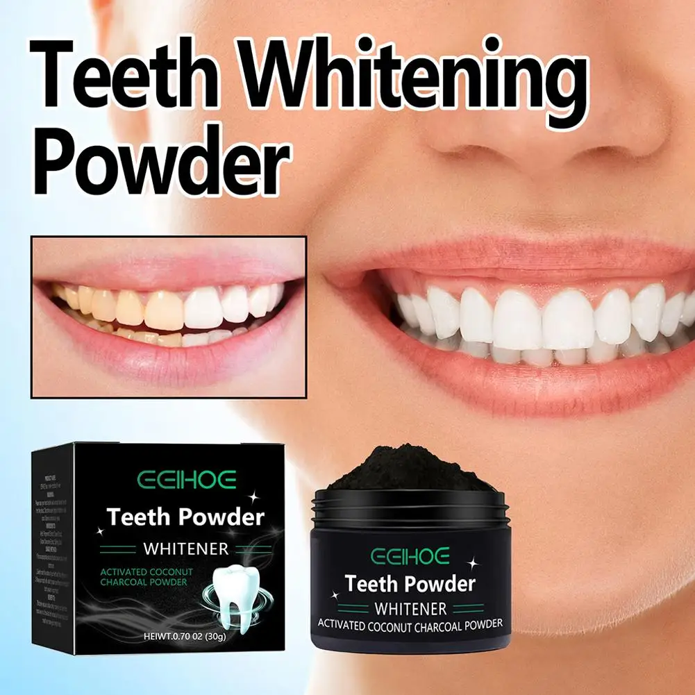 

Natural Teeth Whitening Powder Tooth Powder Gently Effective Coffee and from Remover Teeth, Cleans Smoking Stains Y9V7