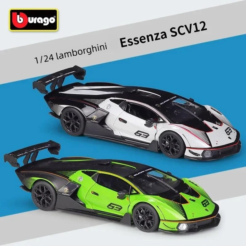 Bburago 1:24 Essenza SCV12 Racing Car Simulation Diecast Car Metal Alloy Model Car Kids Toys Collection Gifts B937