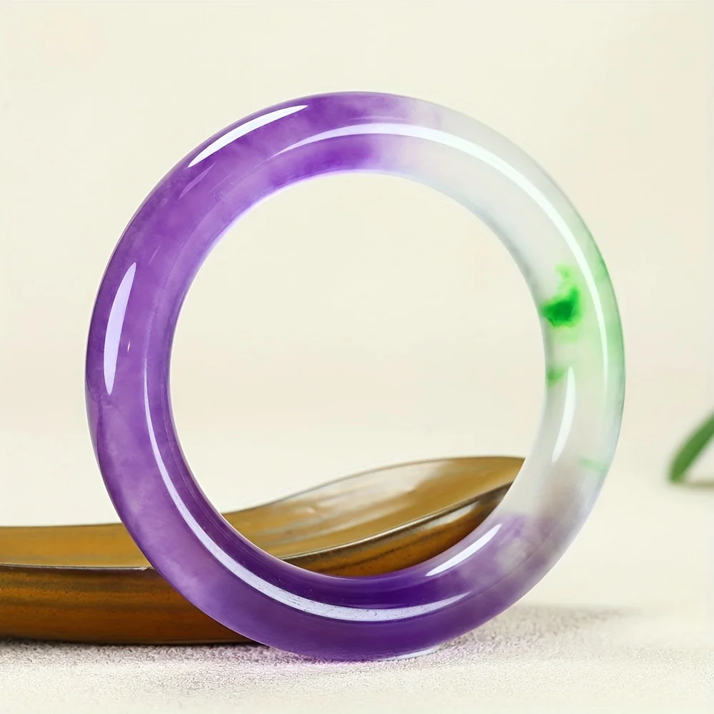1pc Elegant Purple Natural Stone Bracelet for Men's Party Accessories  Charm Jewelry Fashion for Men Women Bangles