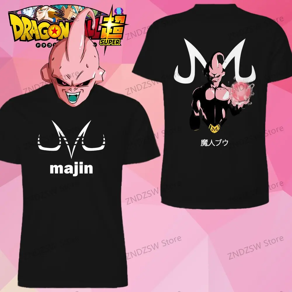 

Dragon Ball Majin Buu Summer 2024 110-6XL Men's T Shirt Tops the Boys Cool Streetwear Hip Hop 3D Parent-child Wear Oversized Y2k