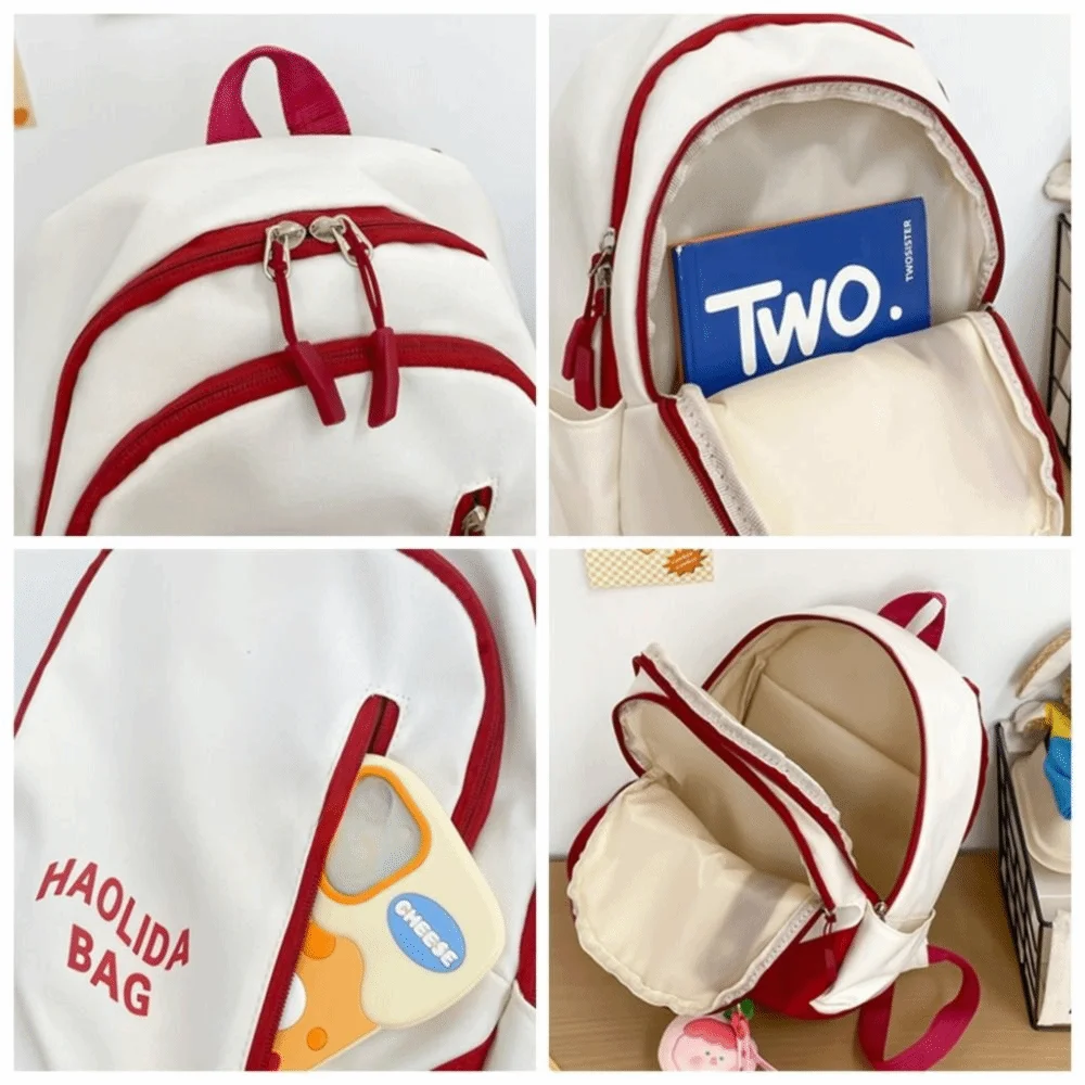 Leisure Ins Students Backpack Simple Fashion School Bag Cool Large Capacity Shoulder Bag Travel