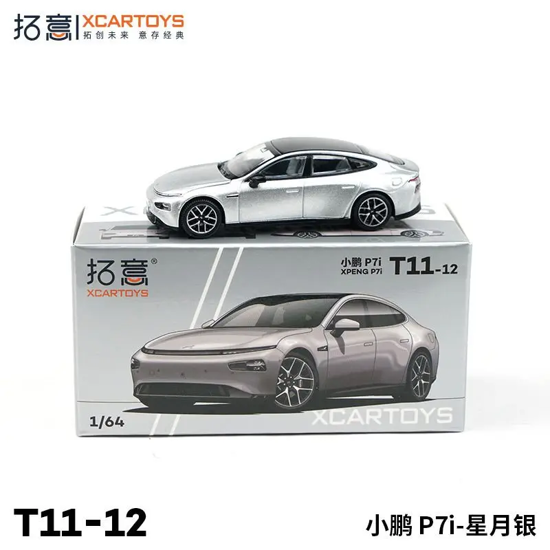 

XCARTOYS 1:64 Alloy Model of XPENG P7i Starry Moon Silver T11-12 Exquisite Desktop Decoration Car Model Gift for Boys