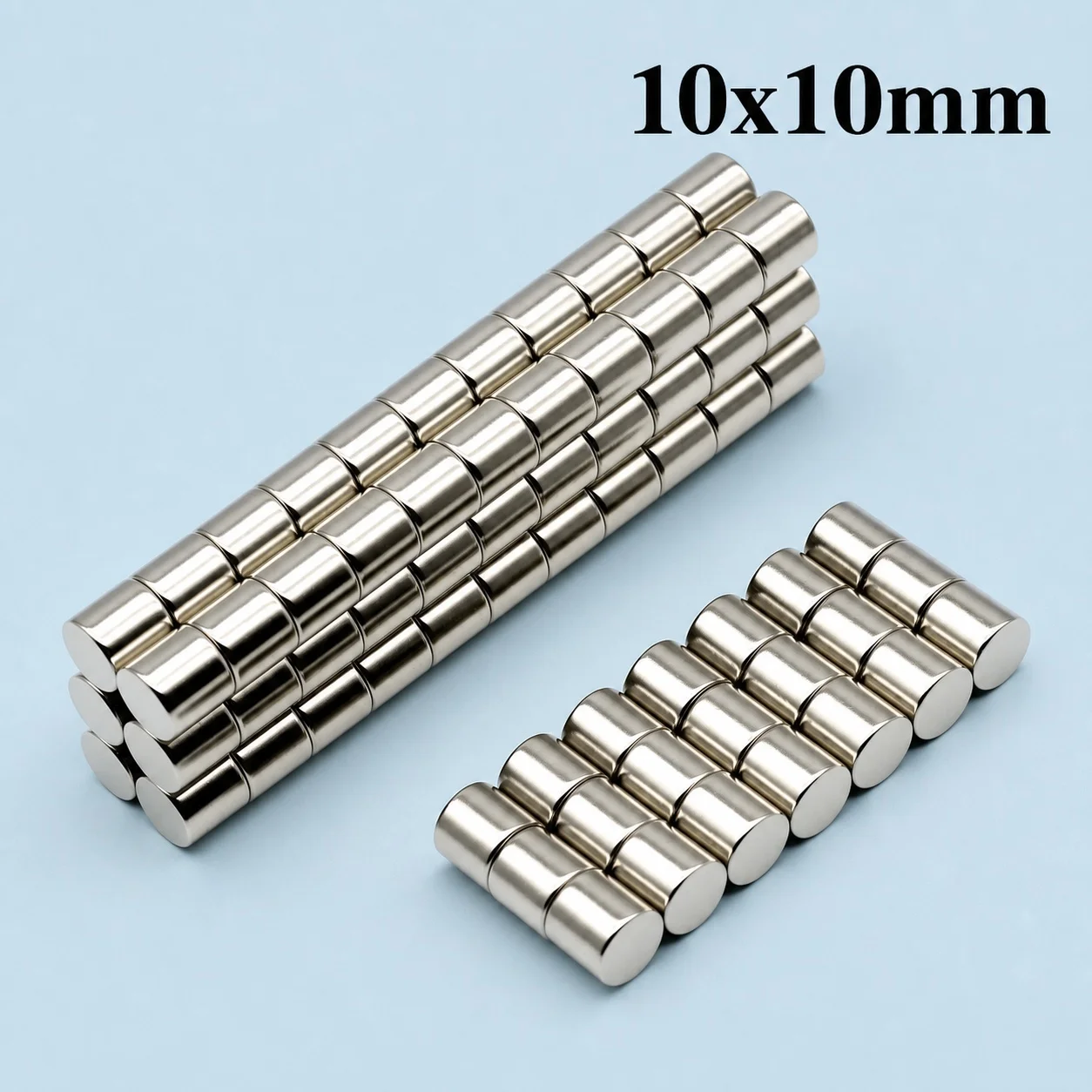 DIY Craft Home Storage Neodymium Magnet High Density Magnetic Alloy Square Block 10x10mm Anti Rust Durable