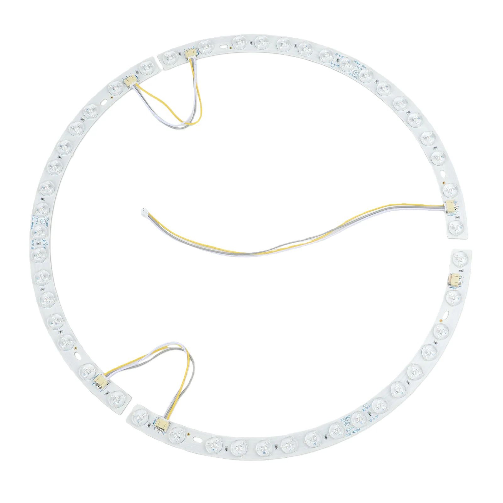 Curved LED Strip 38cm Curved Fan Light LED Strip Three-Color Changing Magnetic Mount 36W For 38cm Diameter Fan Lights