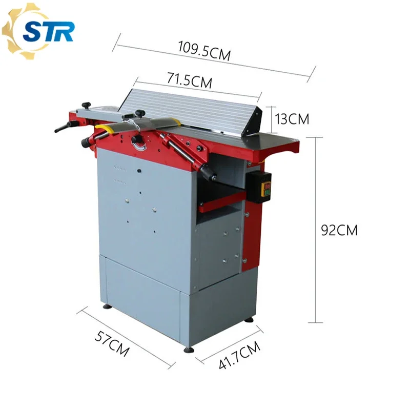 STR Multi-Functional Wood Planer Machine For Router Bench Work On A Flat Desktop, Featuring Cutting. Ideal For Home Carpentry