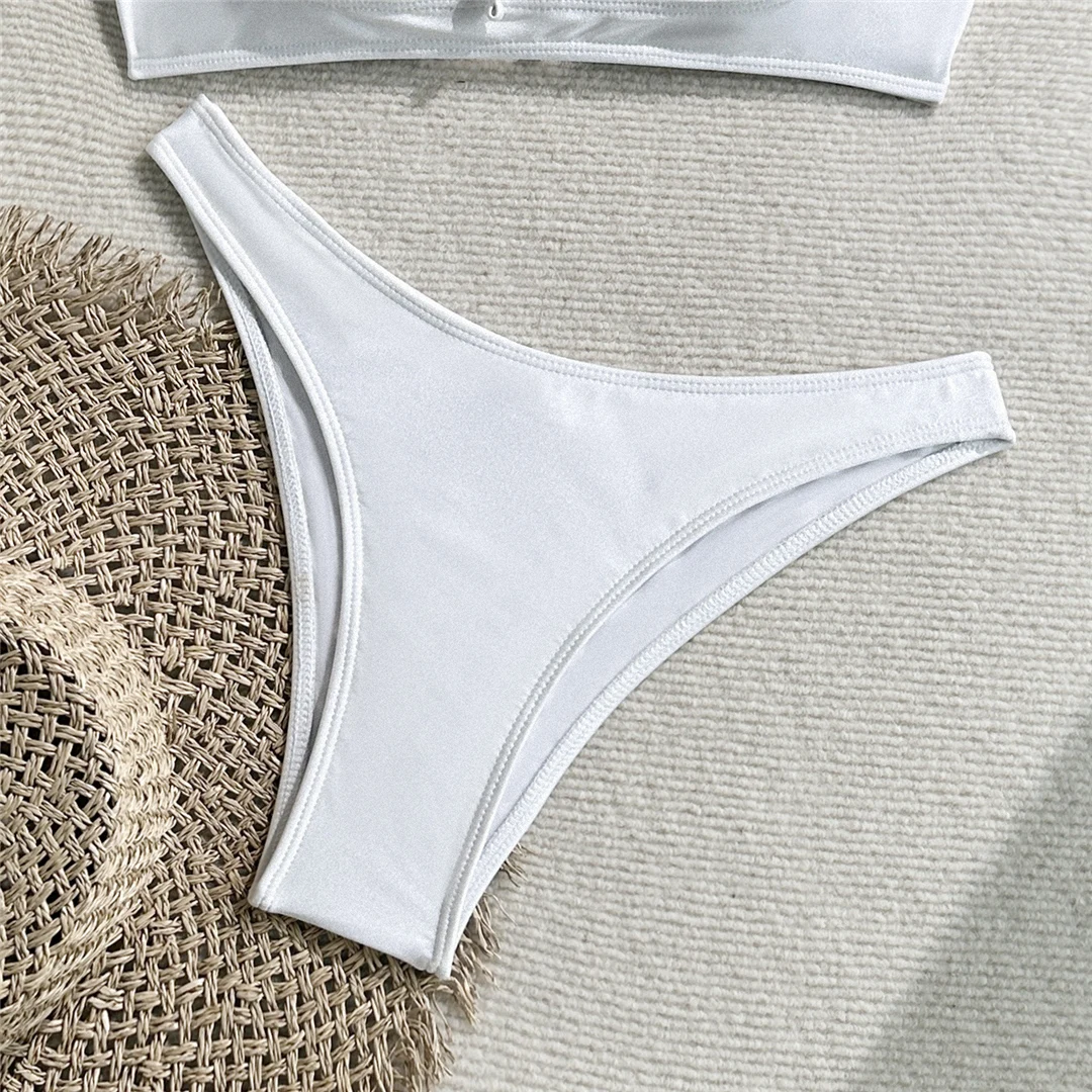 2026 Geknoteter Bikini mit Ausschnitten, Damen-Badeanzug, zweiteiliger Bikini-Set, brasilianischer Badeanzug mit Polsterung, Badebekleidung, Schwimmanzug V6619 – Detail 11