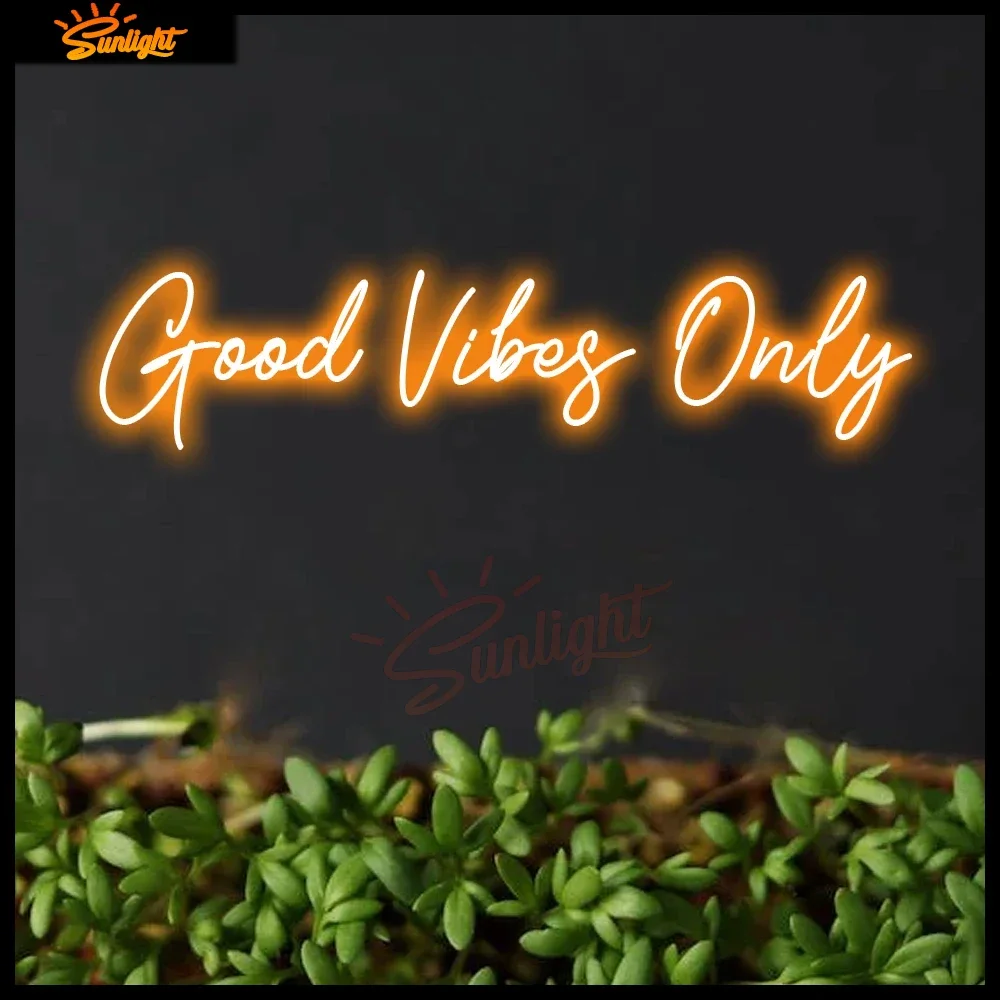 Good Vibes Only Led Neon Sign Light Home Decor Custom Made Neon Light For Bedroom Decor Livingroom Wall Art Decor Neon